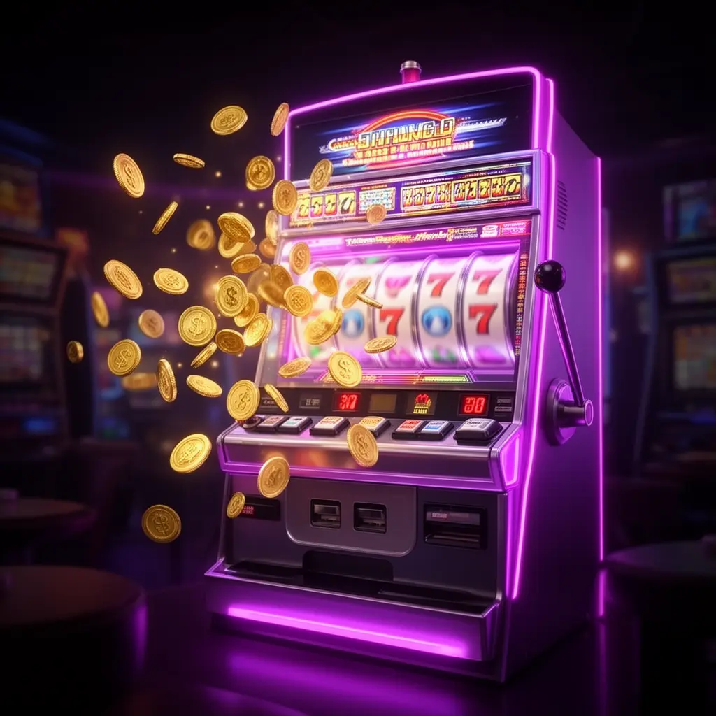 XX222 – Discover premium slot games with exciting jackpots Close up view of a modern slot machine with bright symbols and jackpot lights representing premium slot gaming at XX222 for Bangladeshi players